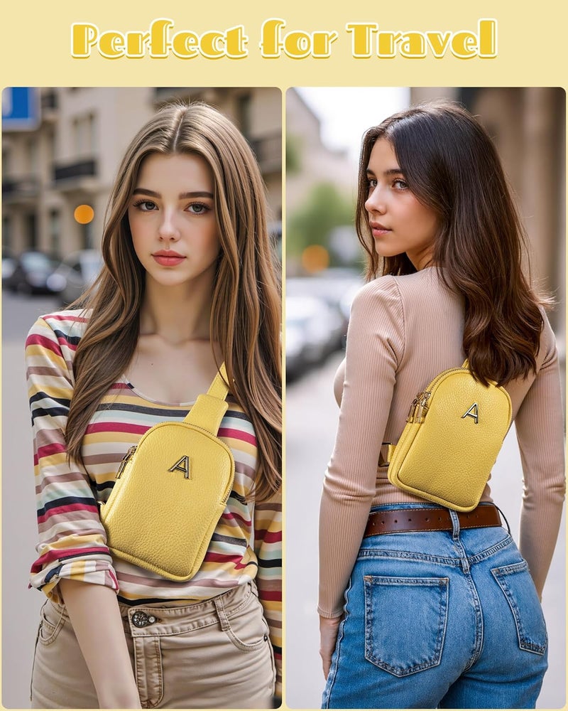 Freesya Store Gifts for College Girl, Initial Lightweight Crossbody Phone Purse for Teen Girls, Mini Shoulder Bag, Birthday Gifts for Women Girls Daughter Granddaughter, Cute Trendy Preppy Stuff for Friend - Image 4